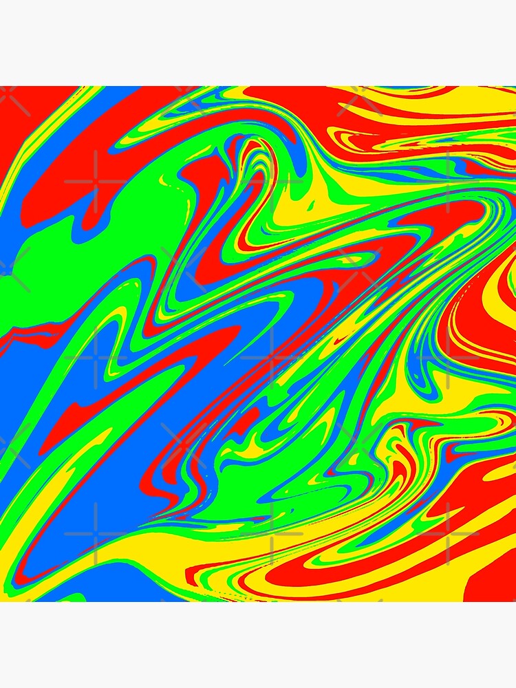 "Red yellow green blue abstract art " Poster for Sale by SpatteredLooks
