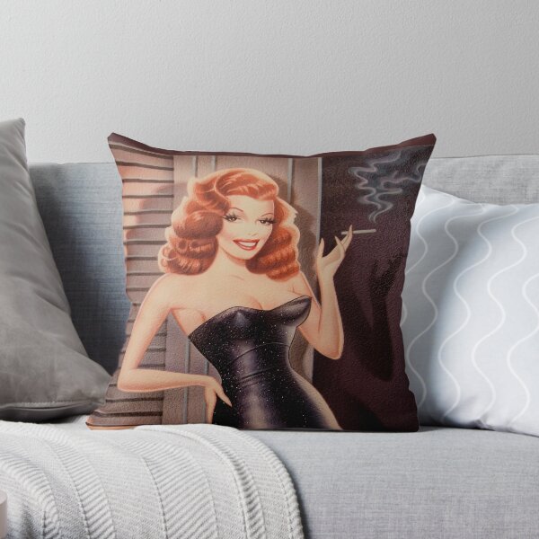 LOVELY RITA HAYWORTH Throw Pillow