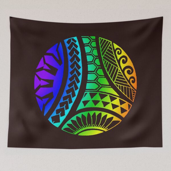 Item preview, Neon polynesian samoan tribal designed and sold by attracdionz.