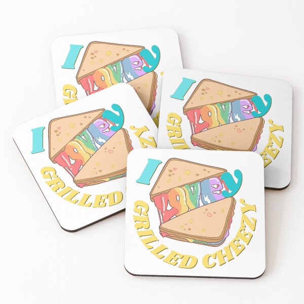 Item preview, Funny Colorful I Lovey Grilled Cheezy Sandwich designed and sold by Rainbows Rock.