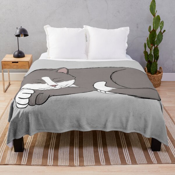 Item preview, Sleeping Gray Cat designed and sold by rmcbuckeye.