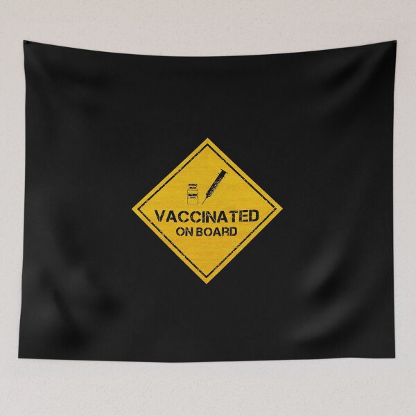 Item preview, Vaccinated On Board designed and sold by CAUTION SHOP.