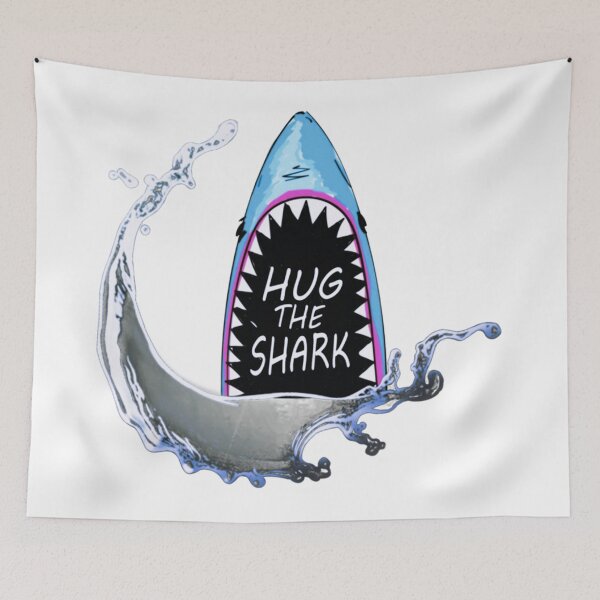 Item preview, Hug The Shark Graphic A bleu shark designed and sold by OLYmonophil.