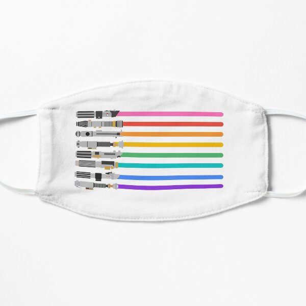 Pride Lightsabers Flat Mask