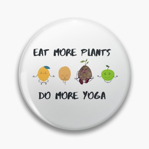 Item preview, Eat more plants and do more Yoga sticker designed and sold by dastore22.