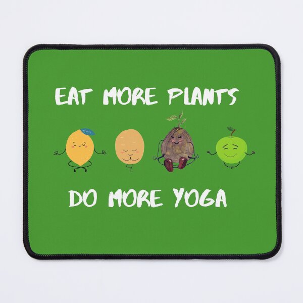 Item preview, Eat more plants and do more Yoga sticker designed and sold by dastore22.