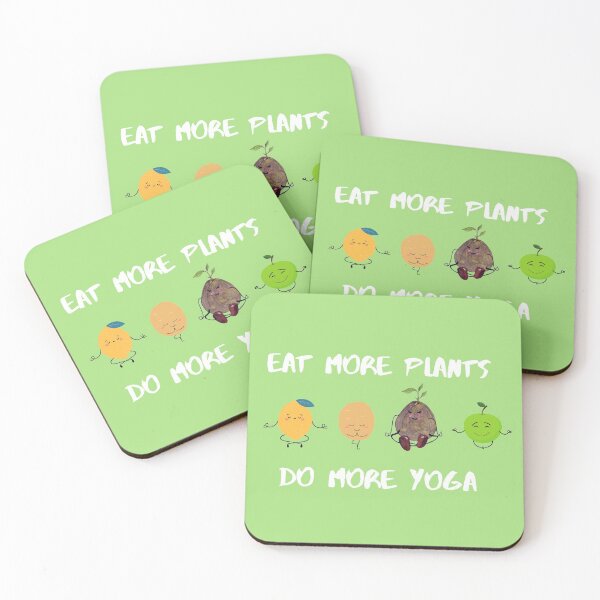 Item preview, Eat more plants and do more Yoga sticker designed and sold by dastore22.
