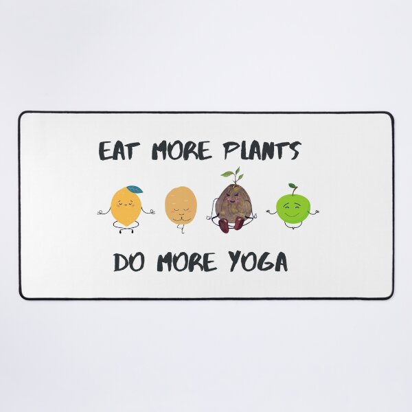 Item preview, Eat more plants and do more Yoga sticker designed and sold by dastore22.