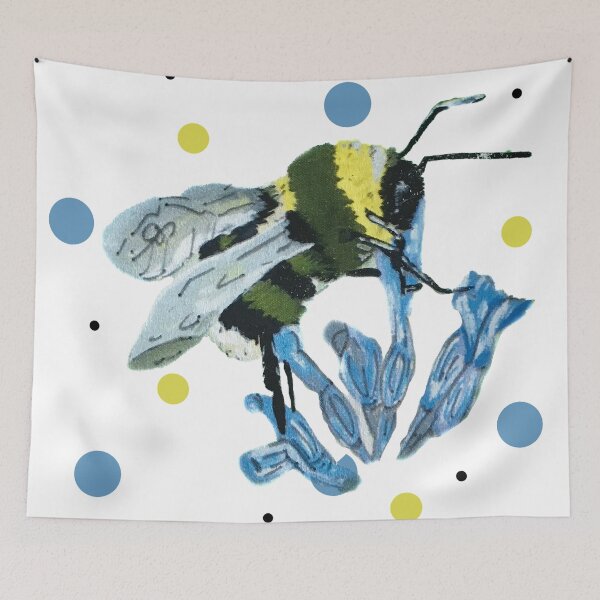 Item preview, The Humble bumble spotty - Bumblebee on Lavender with spots designed and sold by CJSCRAFTS.