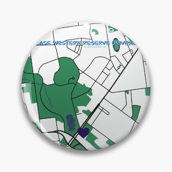 Item preview, Case Western Reserve Map designed and sold by aileanduffie.