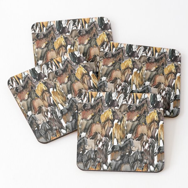 Item preview, horses runing seamless pattern. Wild western background. designed and sold by TeeFashionShop.