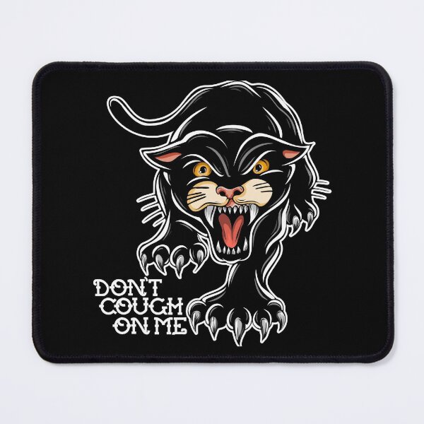 Item preview, Don't Cough On Me Vintage Tattoo Halloween Style Panther designed and sold by Epitome Girl.