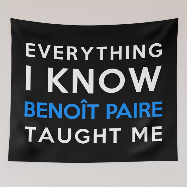 Aperçu de l'œuvre Everything i know - Benoît Paire créée et vendue par 2Girls1Shirt.