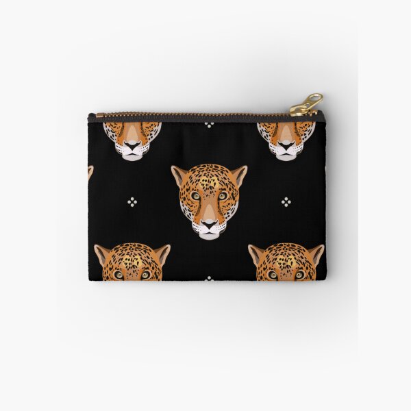 Item preview, Seamless geometrical pattern with leopard or jaguar faces and polka dots. designed and sold by TeeFashionShop.