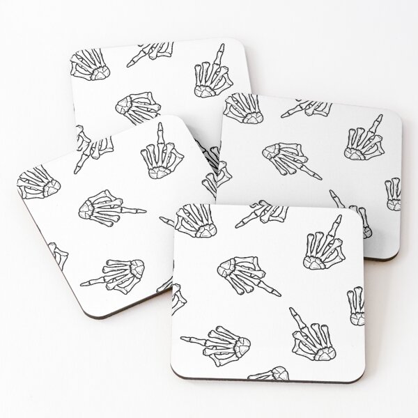 Item preview, Skeleton Hand Middle Finger  designed and sold by Grimble Scribbs.