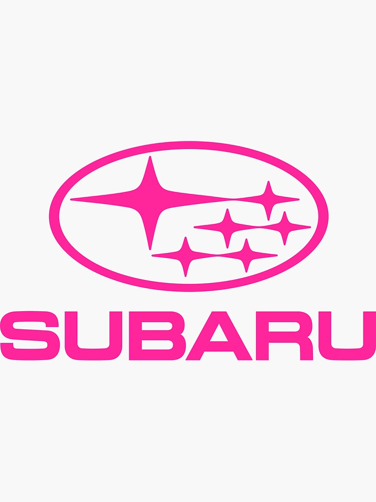 subaru-logo-pink-sticker-by-overspeed-redbubble