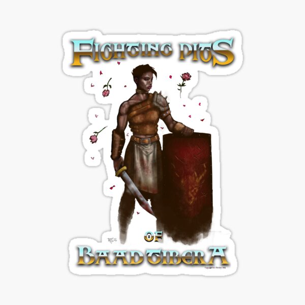 Fighting Pits Champion Print Sticker