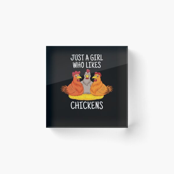 Item preview, Just A Girl Who Loves Chicken Gift Farmer Women Chicken designed and sold by DSWShirts.