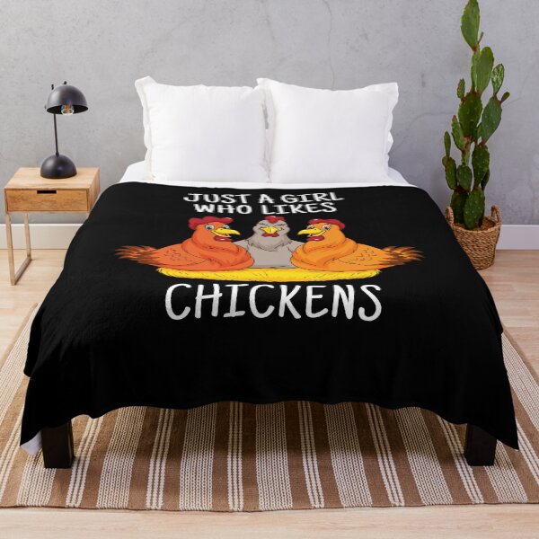 Item preview, Just A Girl Who Loves Chicken Gift Farmer Women Chicken designed and sold by DSWShirts.