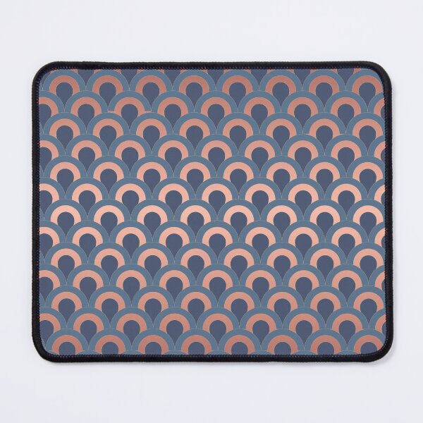 Item preview, Art Deco Circles - Indigo + Rose Gold designed and sold by NolkDesign.