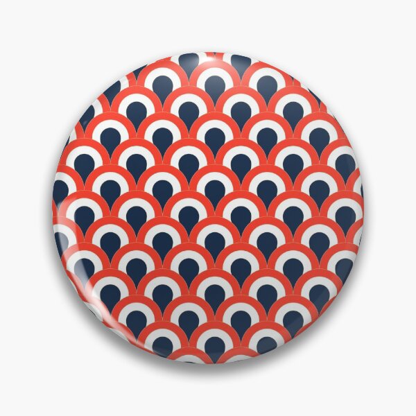Item preview, Art Deco Circles - Red, White + Blue designed and sold by NolkDesign.