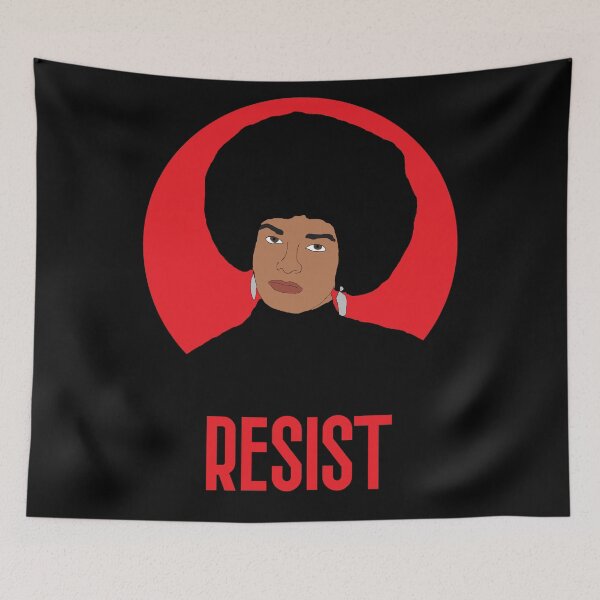 Item preview, Angela Davis "Resist" designed and sold by RevolutionInPaint.