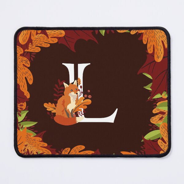 Item preview, Letter L Initial Monogram Autumn Fall Fox designed and sold by Maria Garcia.