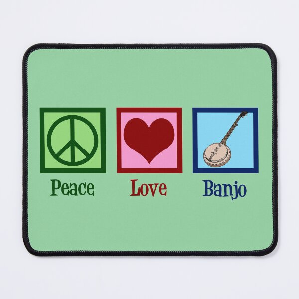 Item preview, Peace Love Banjo designed and sold by Epic Love Designs.