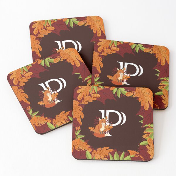 Aperçu de l'œuvre Lettre P Initiale Monogramme Automne Automne Renard créée et vendue par Maria Garcia.