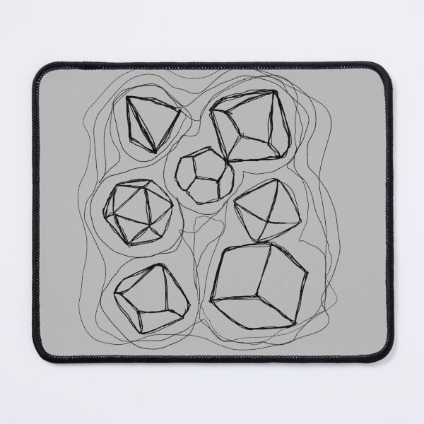 Item preview, Charcoal DnD dice Midair designed and sold by CawDndDesigns.