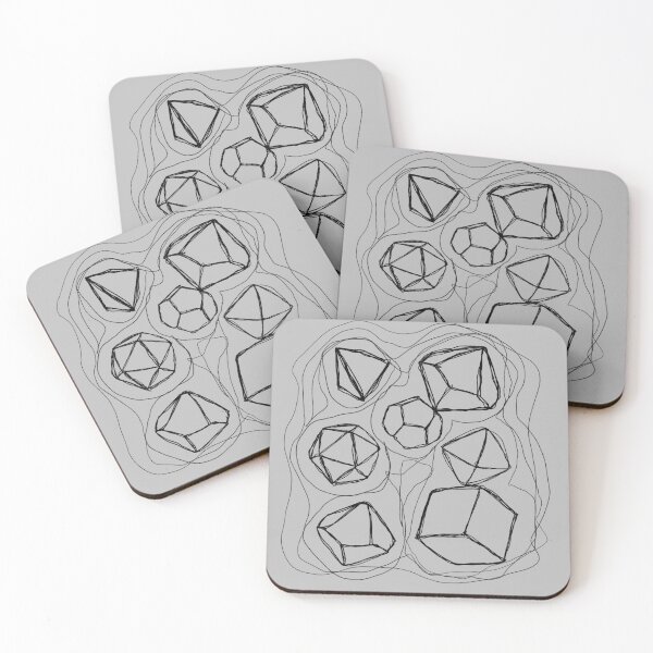 Item preview, Charcoal DnD dice Midair designed and sold by CawDndDesigns.