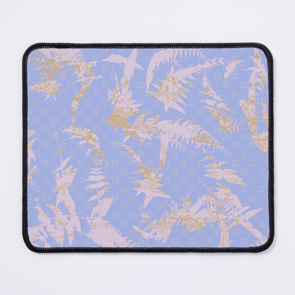 Item preview, Sky Jungle Lounge V.7: Pastel Blue Tropical Leaves pattern by The Raumier designed and sold by N-W-T-S-I-O.