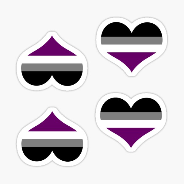 Ace Heart 4 PK Sticker