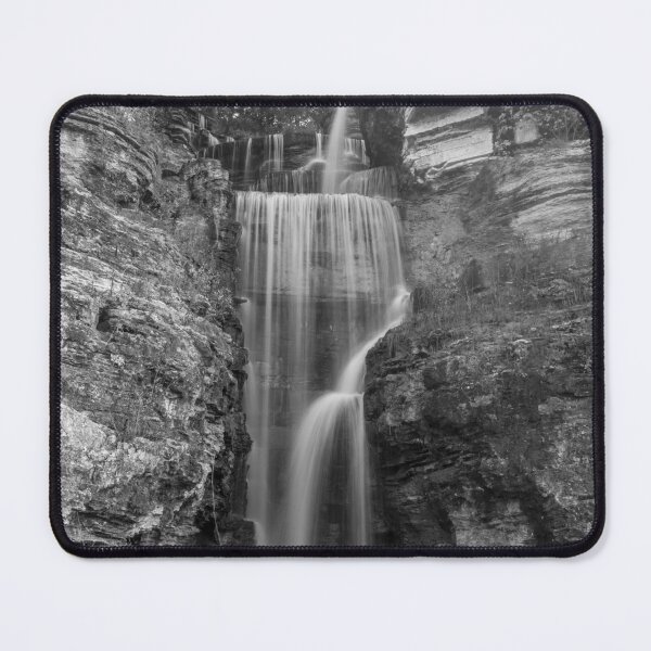Item preview, Indian Cliff Falls Grayscale designed and sold by mljdwhite.