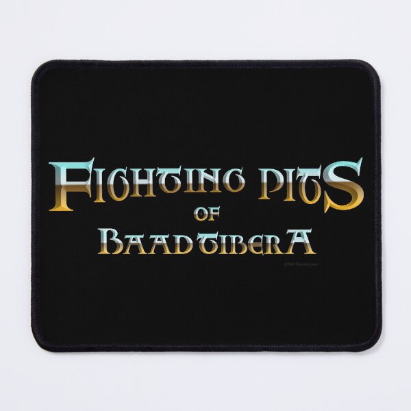 Fighting Pits of Baad Tibera Title Print Mouse Pad