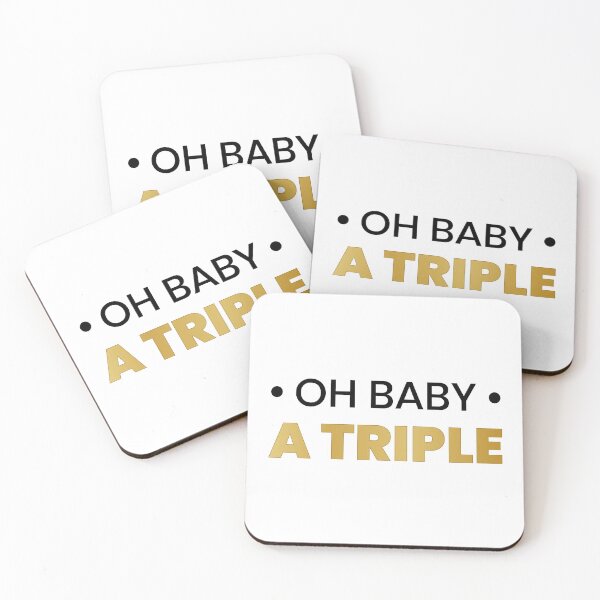 Item preview, Oh Baby A Triple (Black and Gold) designed and sold by FilipeFerreira.