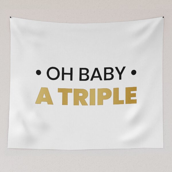 Item preview, Oh Baby A Triple (Black and Gold) designed and sold by FilipeFerreira.