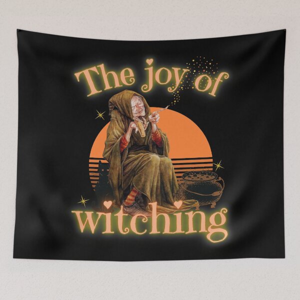 Item preview, The Joy of Witching | Funny Halloween Witch Enjoying the Witching Hour designed and sold by InkItStudio.