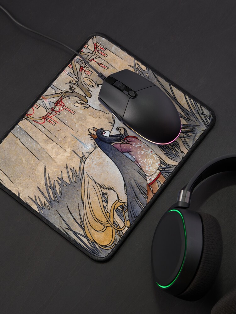 Alternate view of The Wish - TeaKitsune Fox Yokai Mouse Pad