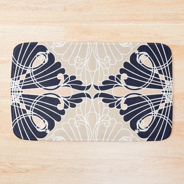 Artikelvorschau, Elegant, ornamental pattern, diamond shape, navy blue, beige, white entworfen und verkauft von Svitac.