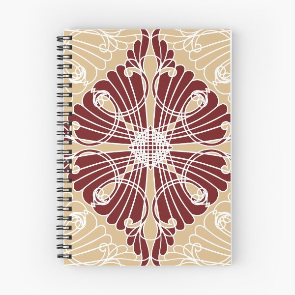Aperçu de l'œuvre Elegant, ornamental pattern, diamond shape, burgundy, beige, white créée et vendue par Svitac.