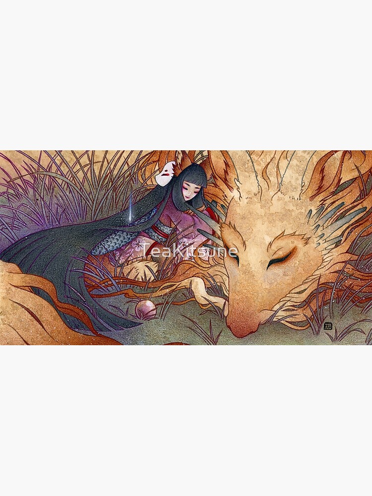 Slumber - TeaKitsune Dragon Fox by TeaKitsune