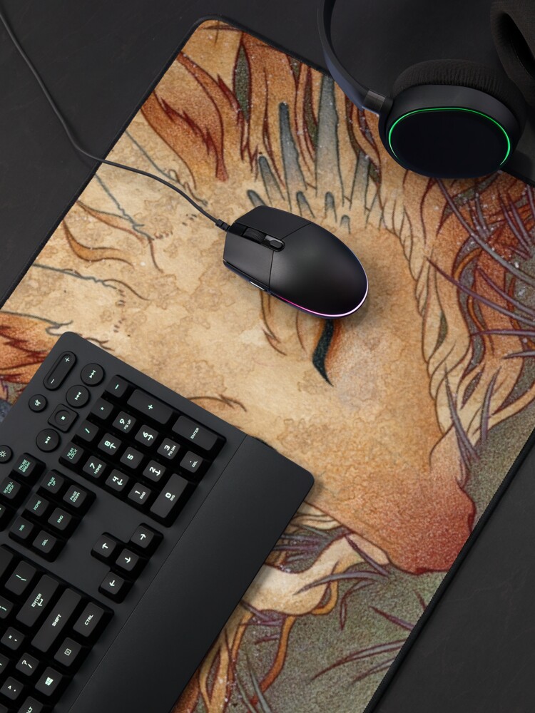 Alternate view of Slumber - TeaKitsune Dragon Fox Mouse Pad
