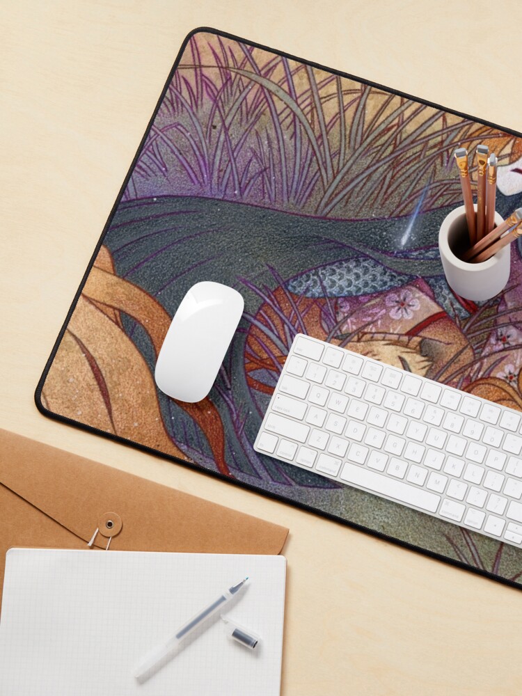 Alternate view of Slumber - TeaKitsune Dragon Fox Mouse Pad