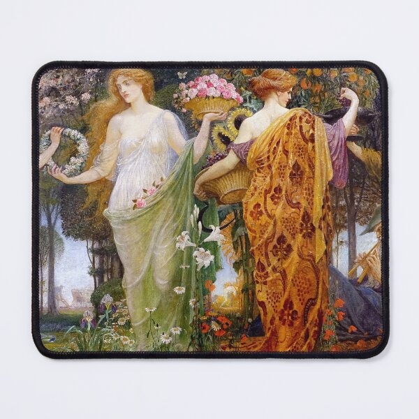 A Masque for the Four Seasons Walter Crane Mouse Pad