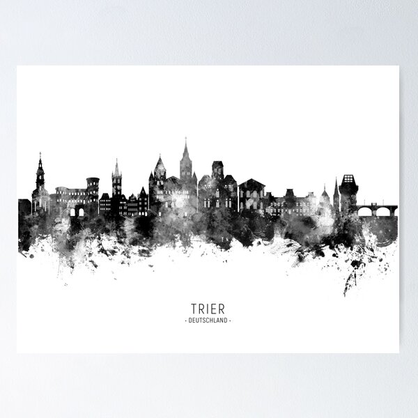 Item preview, Trier Germany Skyline designed and sold by ArtPrints.