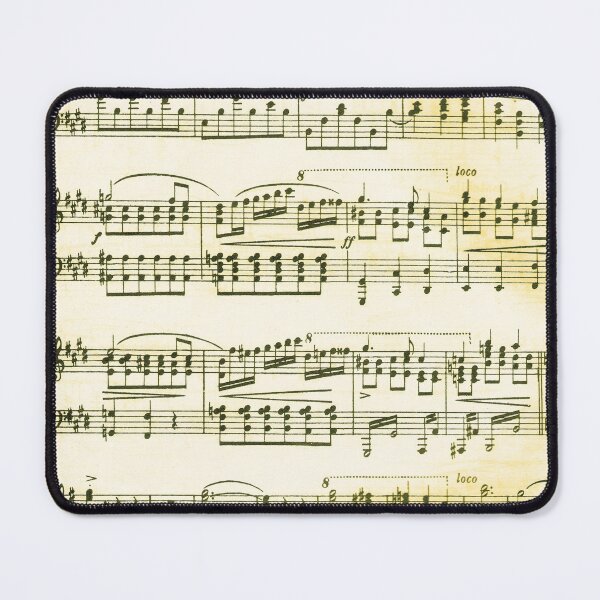 Item preview, SEPIA SHEET MUSIC PATTERN IN YELLOW SHADES AND OLD VINTAGE ORCHESTRAL MUSIC  designed and sold by ozcushions.