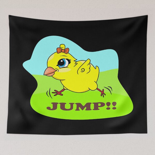 Item preview, Jumping chicken designed and sold by waldemar777.