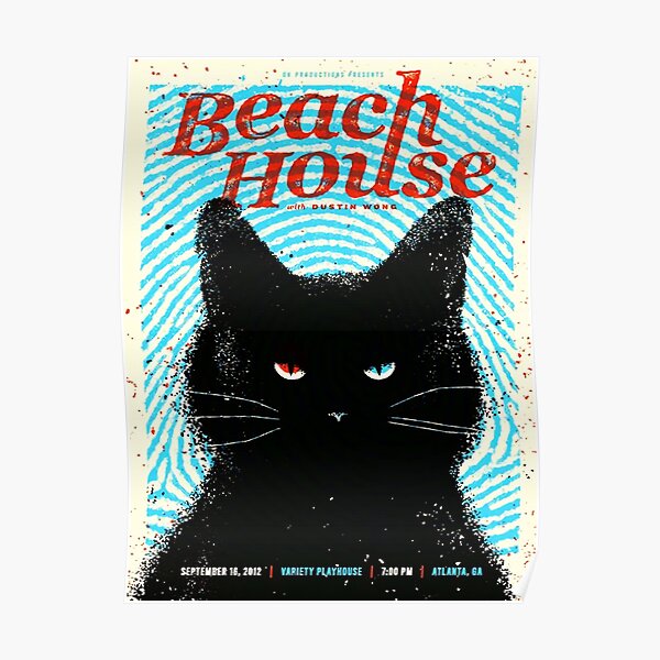 Black Cat Beach Poster