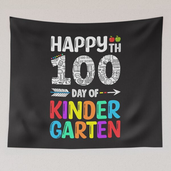 Item preview, Happy 100th Day of Kindergarten designed and sold by Ryan89-Design.